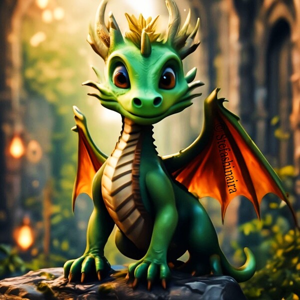 Дракончик... сделан в нейросети.