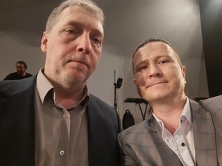 Я с Никитой Высоцким, сыном Владимира Высоцкого!